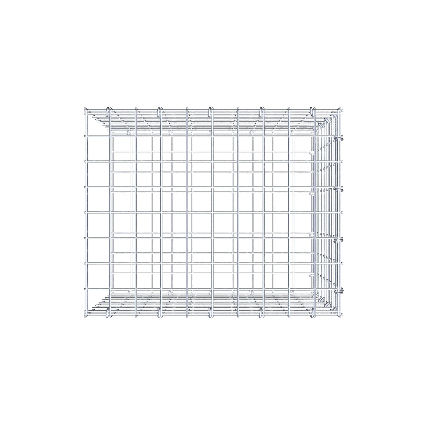 Gabião tipo 2 50 cm x 40 cm x 40 cm (C x A x P), malhagem 5 cm x 5 cm, anel C