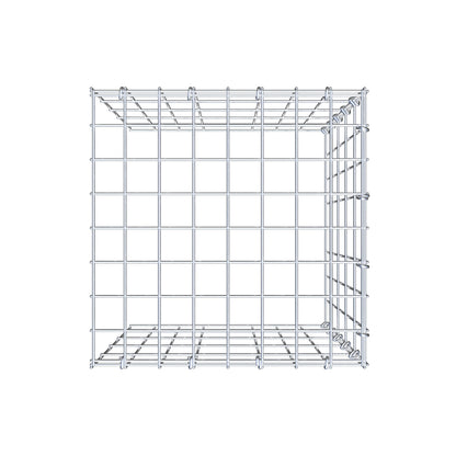 Monteret gabion type 4 50 cm x 40 cm x 40 cm (L x H x D), maskestørrelse 5 cm x 10 cm, C-ring