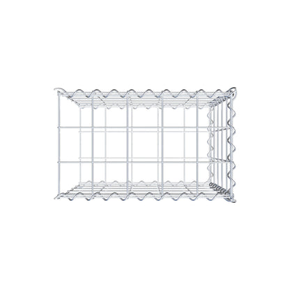 Gabião tipo 2 50 cm x 50 cm x 30 cm (C x A x P), malhagem 10 cm x 10 cm, espiral