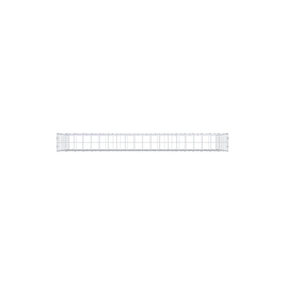 Gabione 200 cm x 100 cm x 20 cm (L x H x T), Maschenweite 10 cm x 10 cm, C-Ring