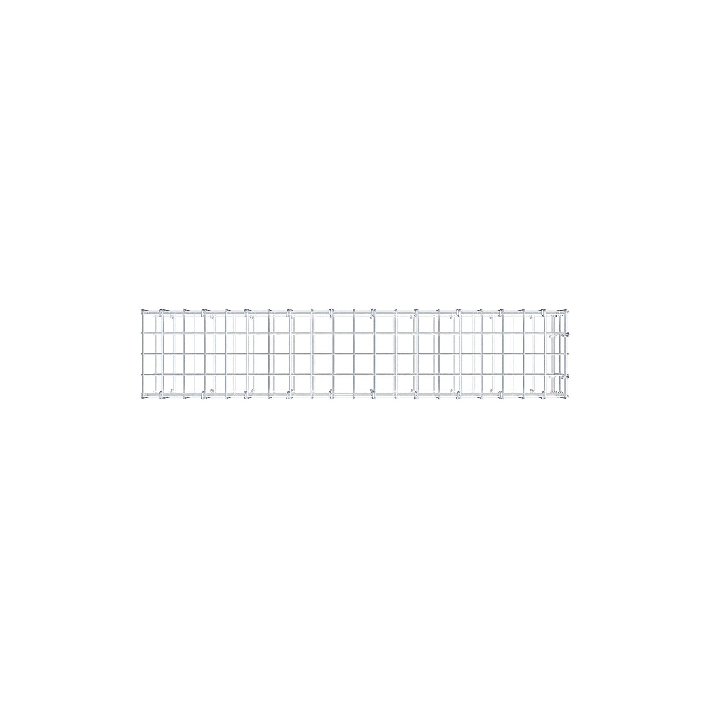 Monteret gabion type 2 100 cm x 20 cm x 20 cm, maskestørrelse 5 cm x 10 cm, C-ring