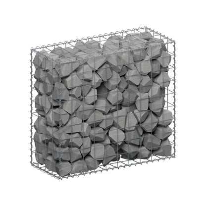 Gabião 100 cm x 90 cm x 40 cm (C x A x P), malhagem 10 cm x 10 cm, espiral