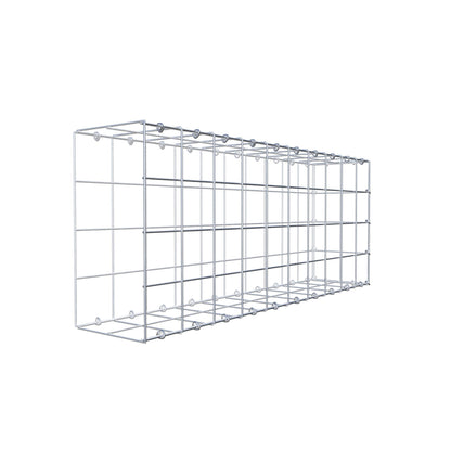 Mounted gabion type 2 100 cm x 40 cm x 20 cm (L x H x D), mesh size 10 cm x 10 cm, C-ring