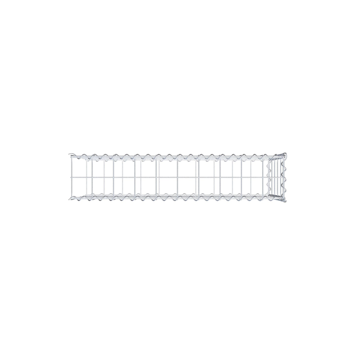 Anbaugabione Typ 2 100 cm x 50 cm x 20 cm (L x H x T), Maschenweite 10 cm x 10 cm, Spirale