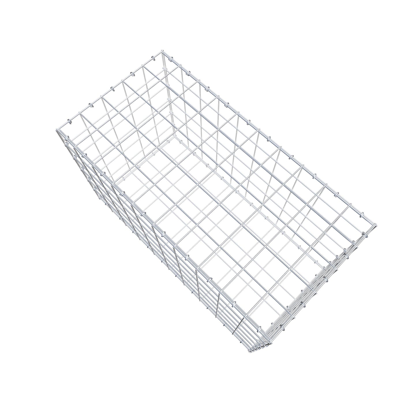 Gabião 100 cm x 60 cm x 50 cm (C x A x P), malhagem 10 cm x 10 cm, anel C