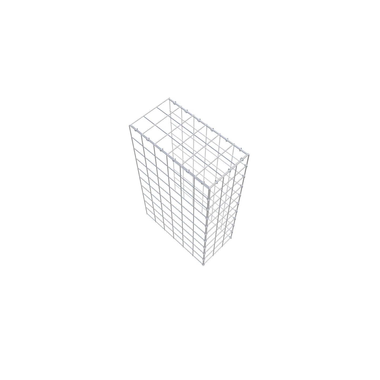 Gabião Tipo 4 100 cm x 60 cm x 30 cm (C x A x P), malhagem 10 cm x 10 cm, anel C