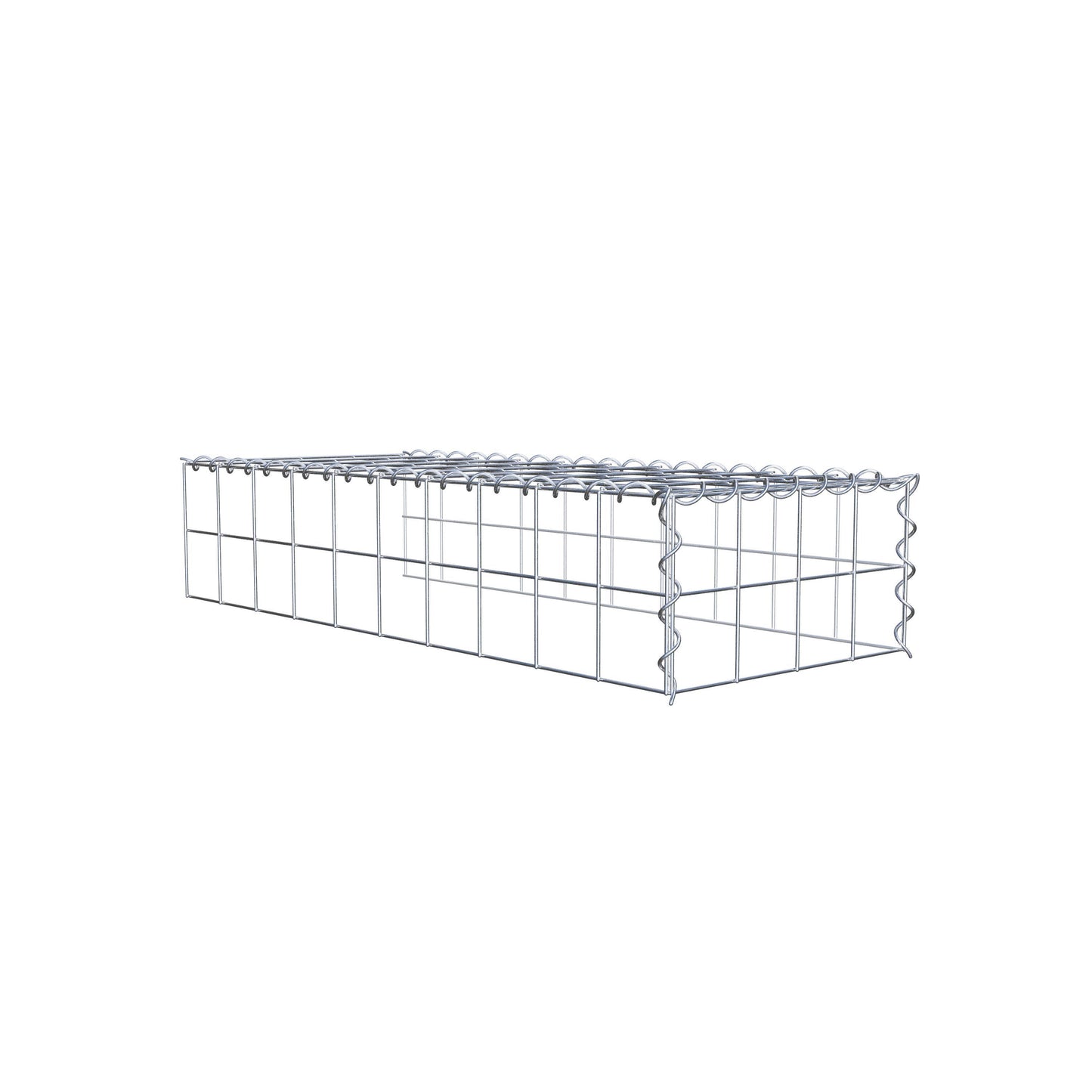 Gabião tipo 4 100 cm x 20 cm x 40 cm (C x A x P), malhagem 10 cm x 10 cm, espiral