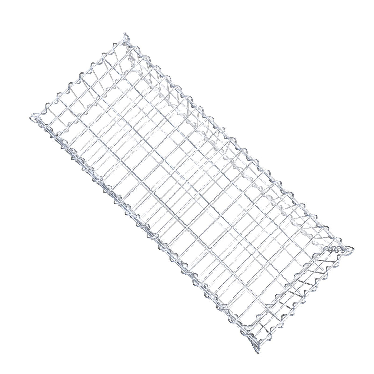 Gabion 100 cm x 20 cm x 40 cm (L x H x D), maskstorlek 5 cm x 10 cm, spiral