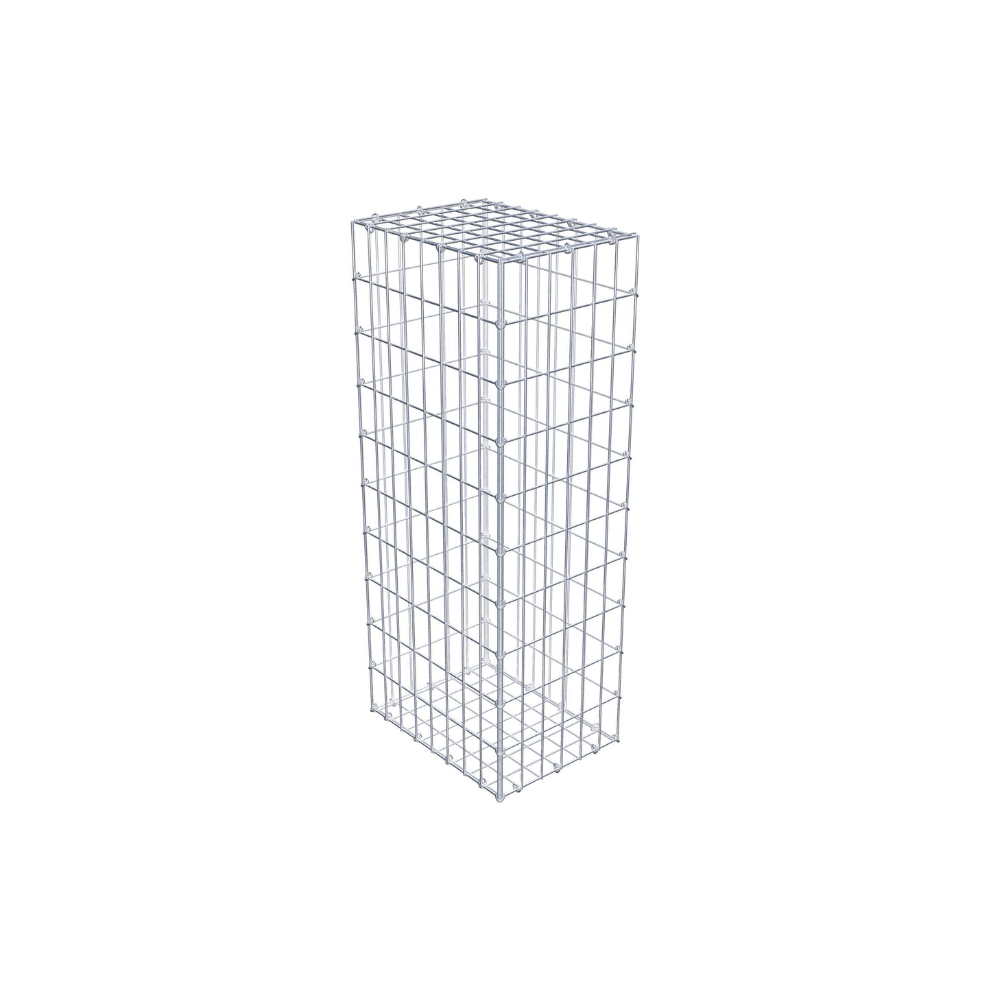 Gabion 100 cm x 40 cm x 30 cm (L x H x P), mailles 5 cm x 10 cm, anneau en C
