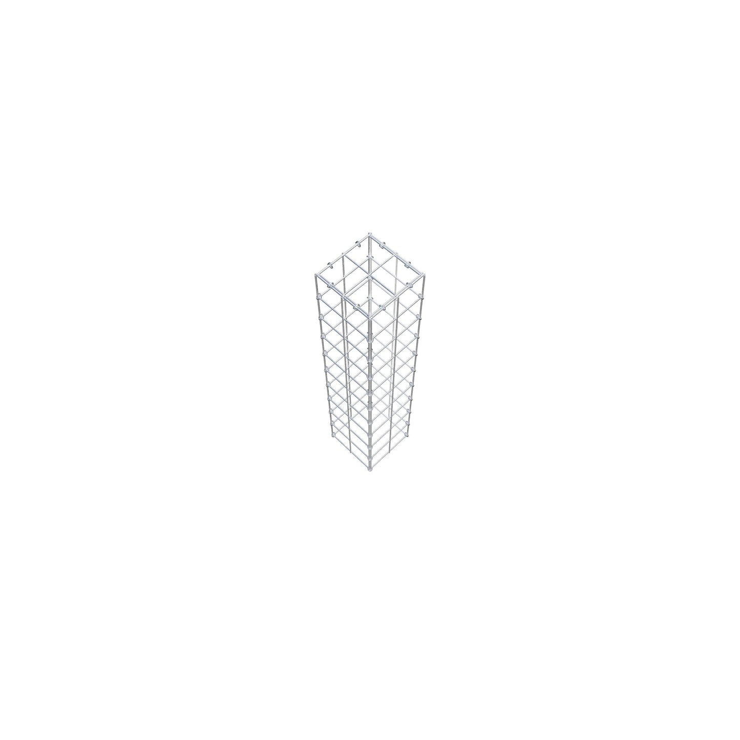 Gabbione aggiuntivo di tipo 3 100 cm x 20 cm x 20 cm (L x H x P), maglia 10 cm x 10 cm, anello a C