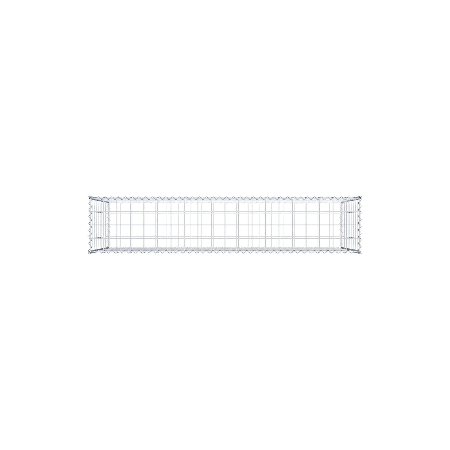Schanskorf 200 cm x 100 cm x 40 cm (L x H x D), maaswijdte 10 cm x 10 cm, spiraalvormig
