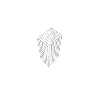 Monteret gabion type 4 100 cm x 30 cm x 40 cm (L x H x D), maskestørrelse 5 cm x 10 cm, C-ring