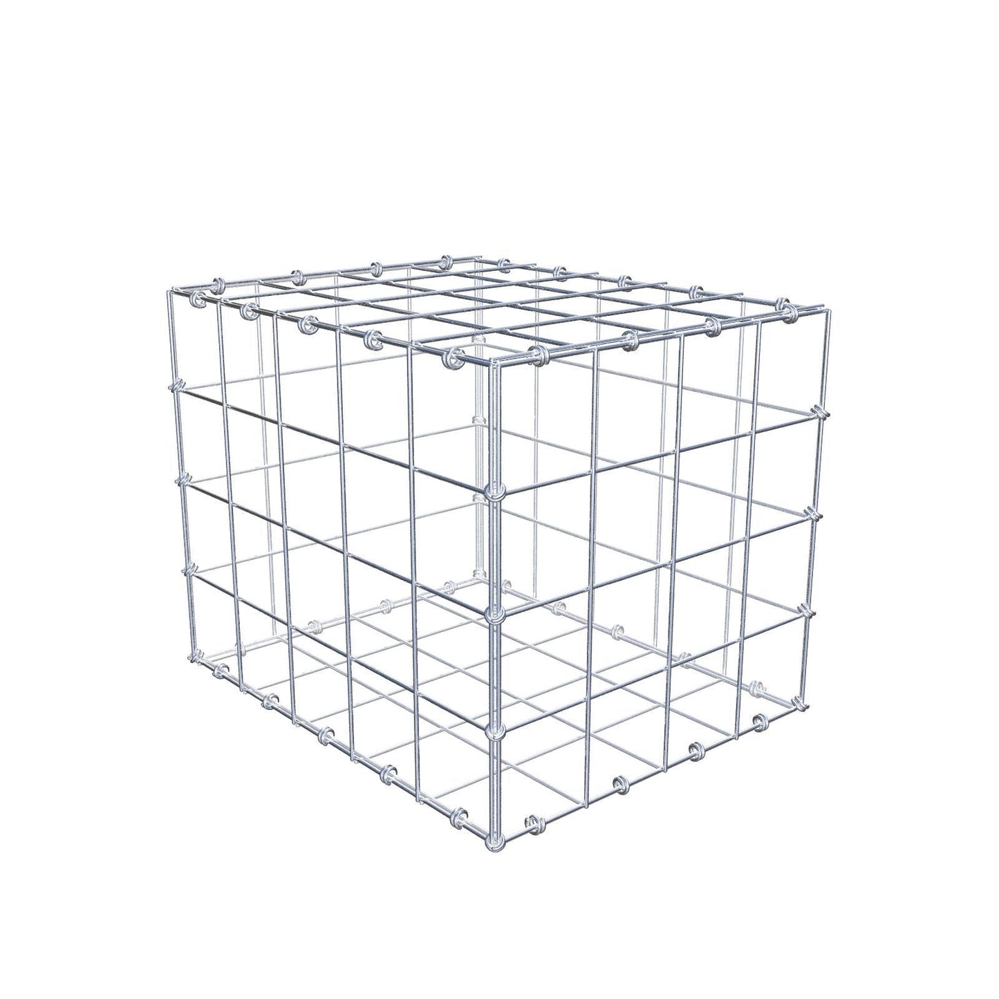 Gabião 50 cm x 40 cm x 40 cm (C x A x P), malhagem 10 x 10 cm, anel espiral