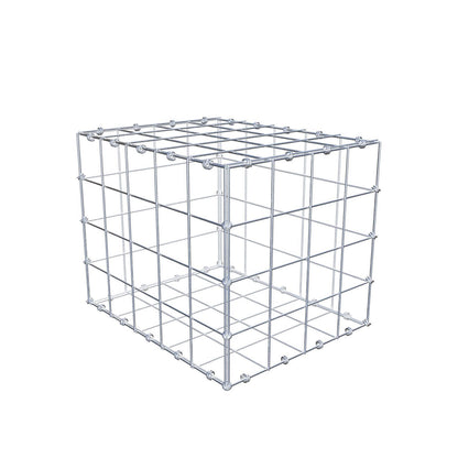 Gabião 50 cm x 40 cm x 40 cm (C x A x P), malhagem 10 x 10 cm, anel espiral
