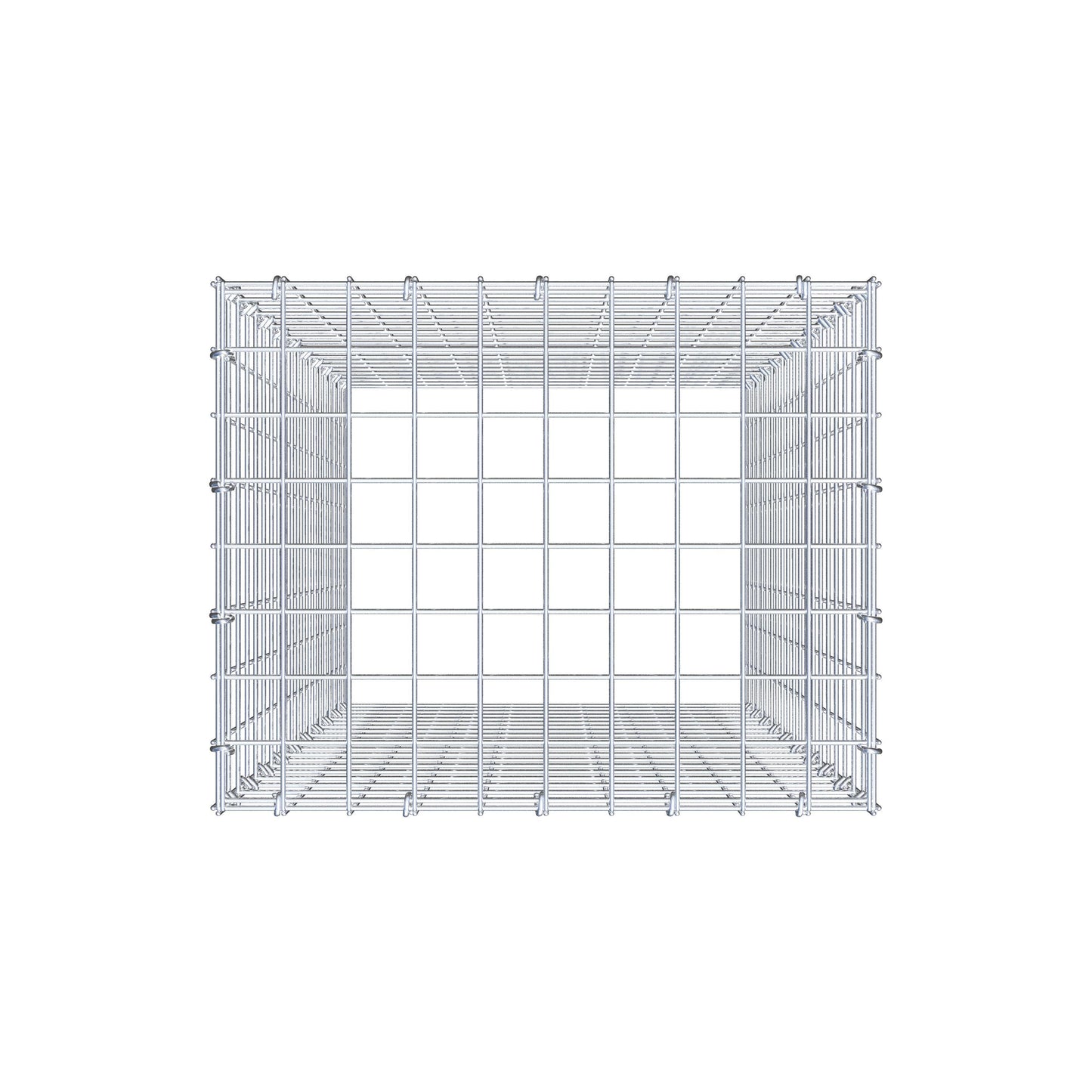 Gabião Tipo 3 100 cm x 50 cm x 40 cm (C x A x P), malhagem 5 cm x 5 cm, anel C