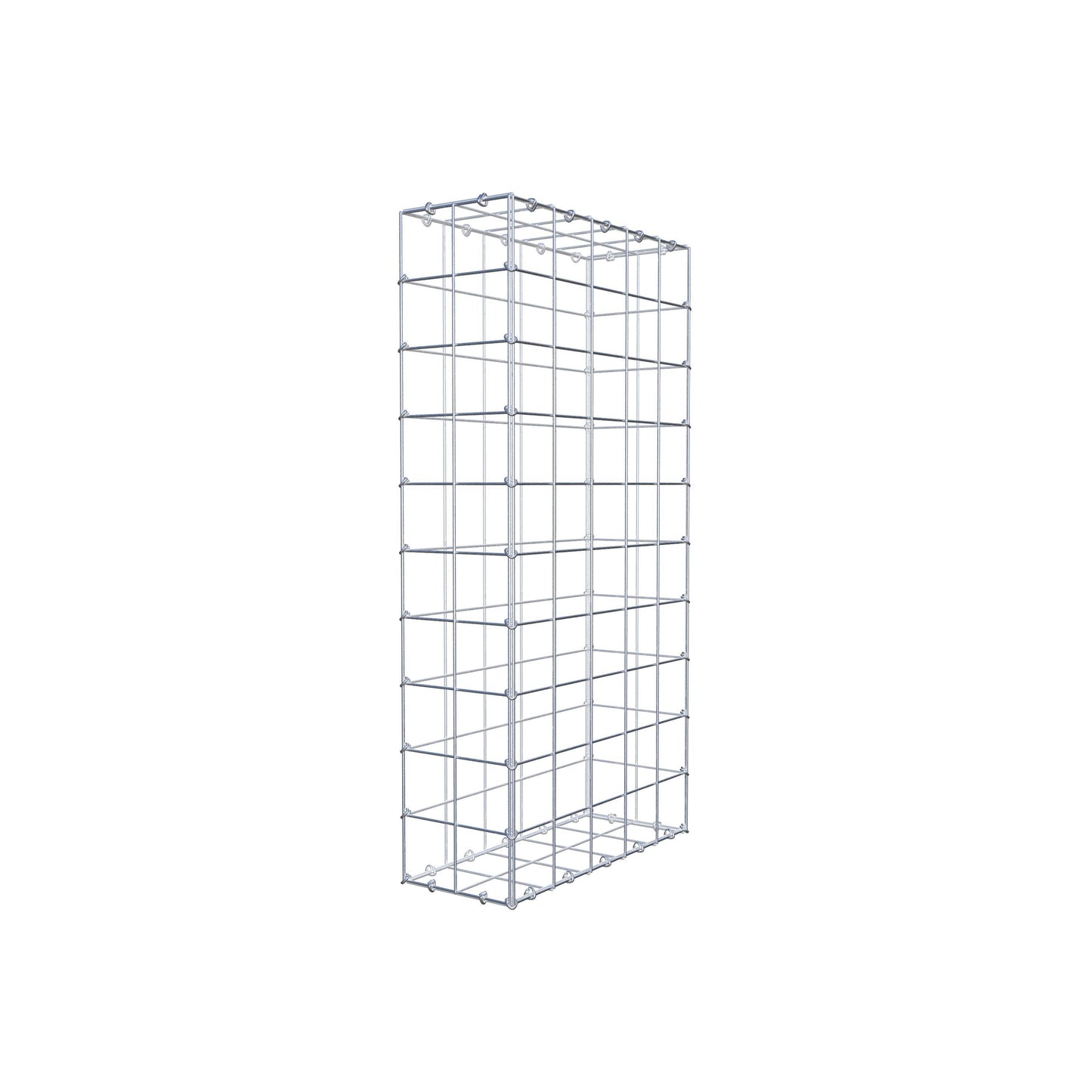 Gabião 100 cm x 50 cm x 20 cm (C x A x P), malhagem 10 cm x 10 cm, anel C