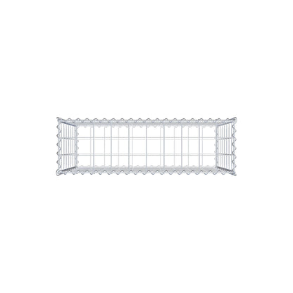 Gabbione 100 cm x 80 cm x 30 cm (L x H x P), maglia 10 cm x 10 cm, spirale