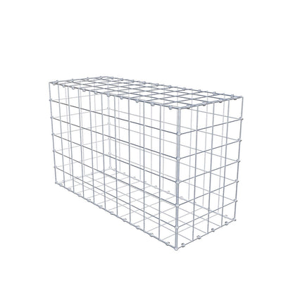 Gabione 100 cm x 60 cm x 40 cm (L x H x T), Maschenweite 10 x 10 cm, Spiralring