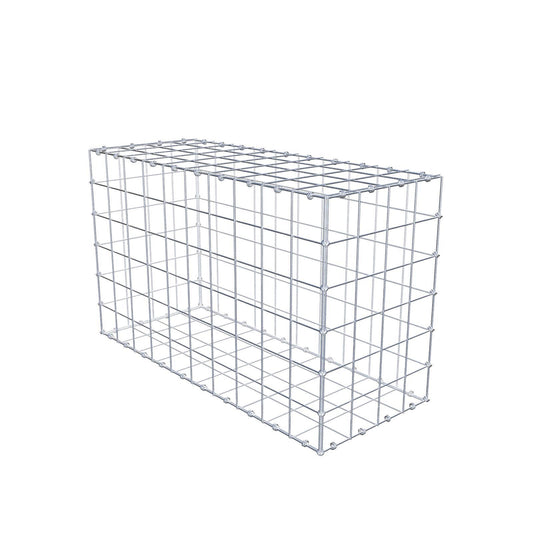 Gabião 100 cm x 60 cm x 40 cm (C x A x P), malhagem 10 x 10 cm, anel espiral
