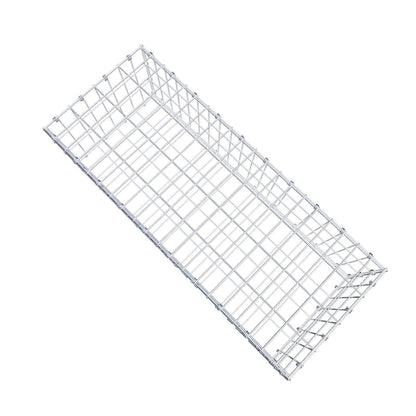 Gabião 100 cm x 30 cm x 40 cm (C x A x P), malhagem 5 x 10 cm, anel espiral