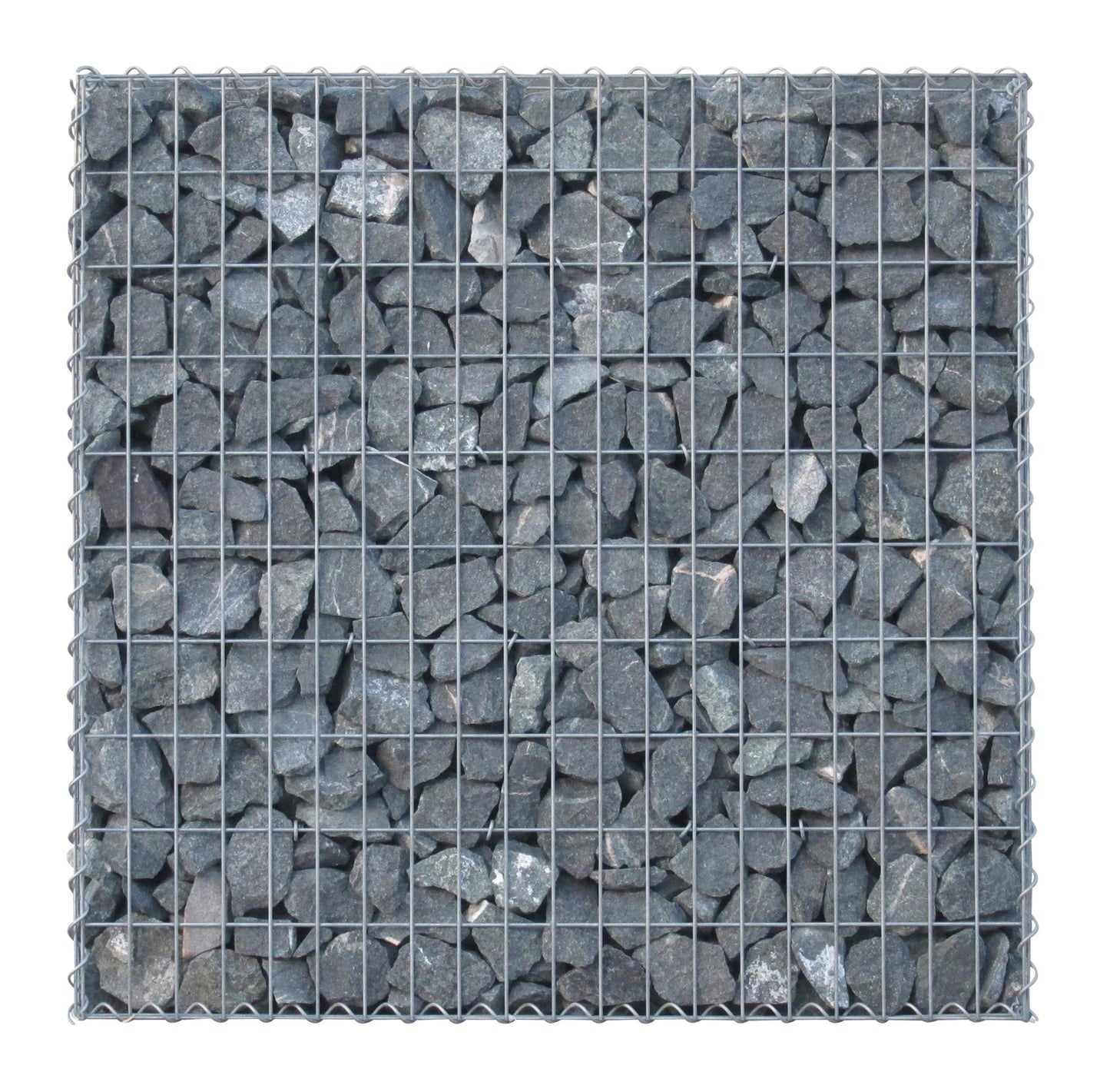 Gavión 100 cm x 100 cm x 30 cm (L x A x P), luz de malla 5 cm x 10 cm, anillo en C