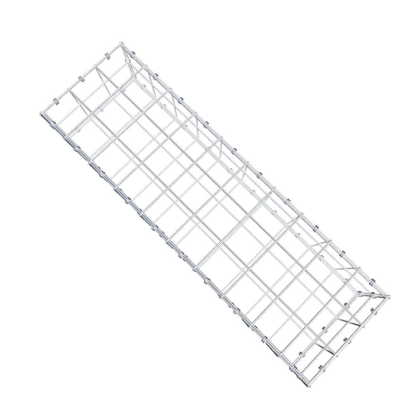 Gabion 100 cm x 20 cm x 30 cm (L x H x P), mailles 10 x 10 cm, anneau en spirale