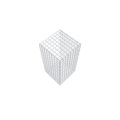 Monteret gabion type 2 80 cm x 40 cm x 40 cm (L x H x D), maskestørrelse 5 cm x 5 cm, C-ring