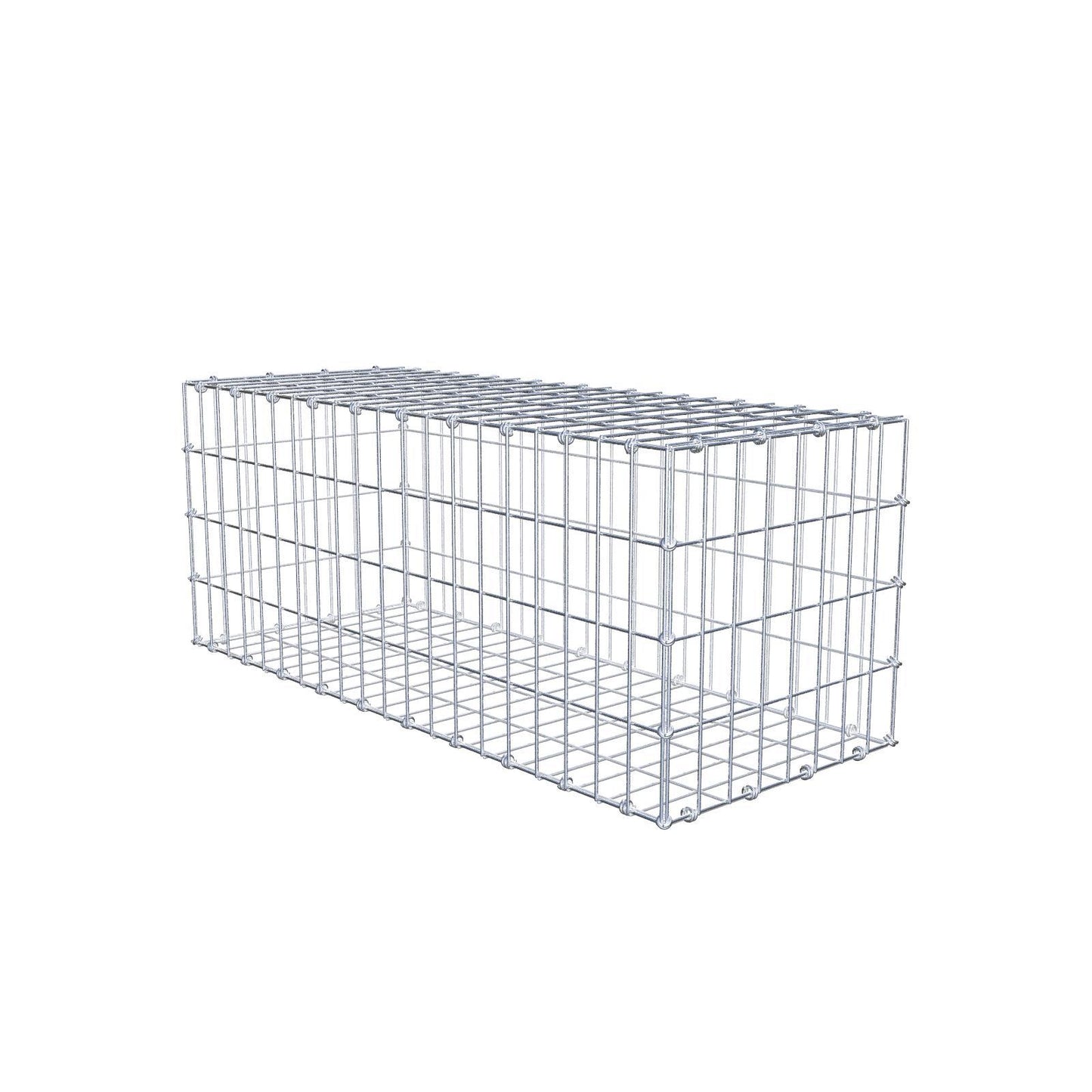 Gabião 100 cm x 40 cm x 40 cm (C x A x P), malhagem 5 x 10 cm, anel espiral