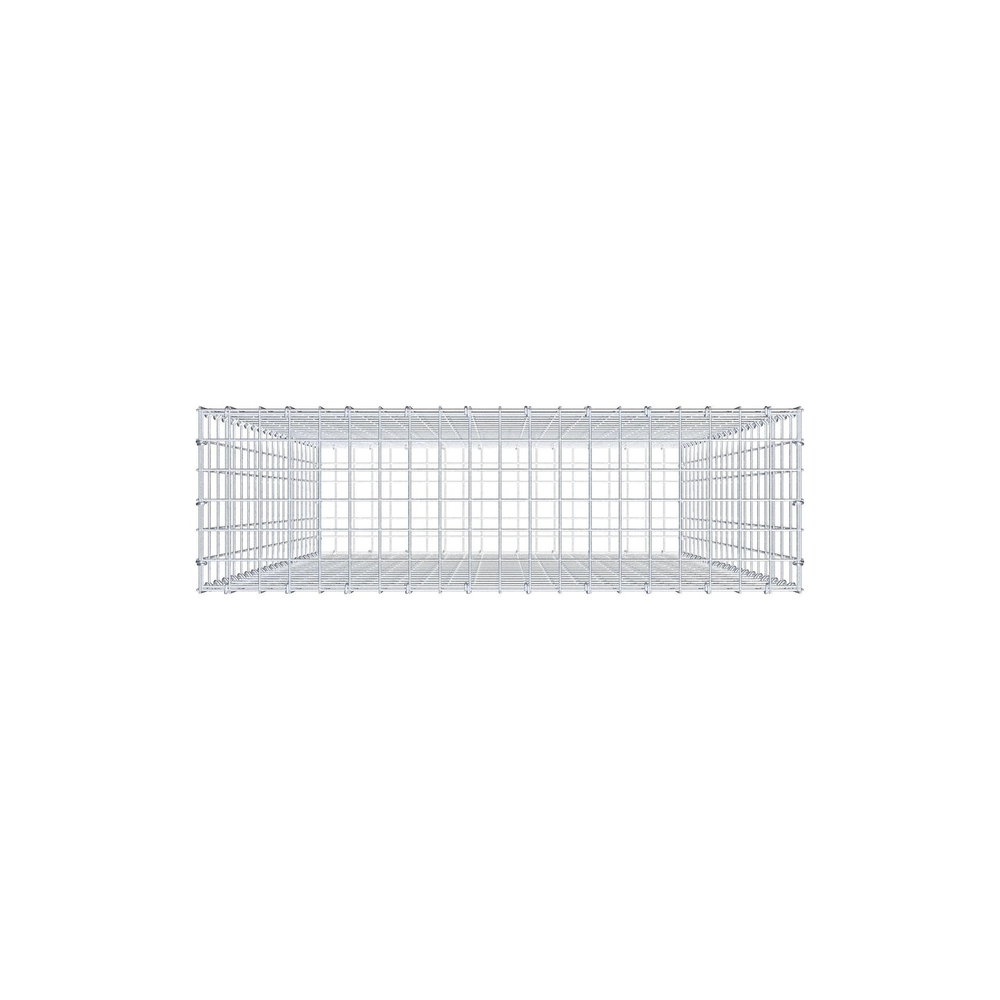 Gabbione 200 cm x 100 cm x 30 cm (L x H x P), maglia 5 cm x 10 cm, anello a C