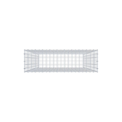 Gabbione 200 cm x 100 cm x 30 cm (L x H x P), maglia 5 cm x 10 cm, anello a C