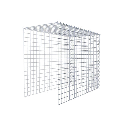 Gabião Tipo 4 100 cm x 80 cm x 50 cm (C x A x P), malhagem 5 cm x 5 cm, espiral