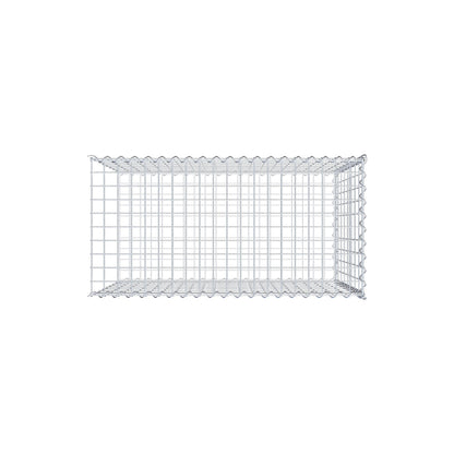 Gabion rapporté type 2 100 cm x 80 cm x 50 cm (L x H x P), mailles 5 cm x 10 cm, spirale