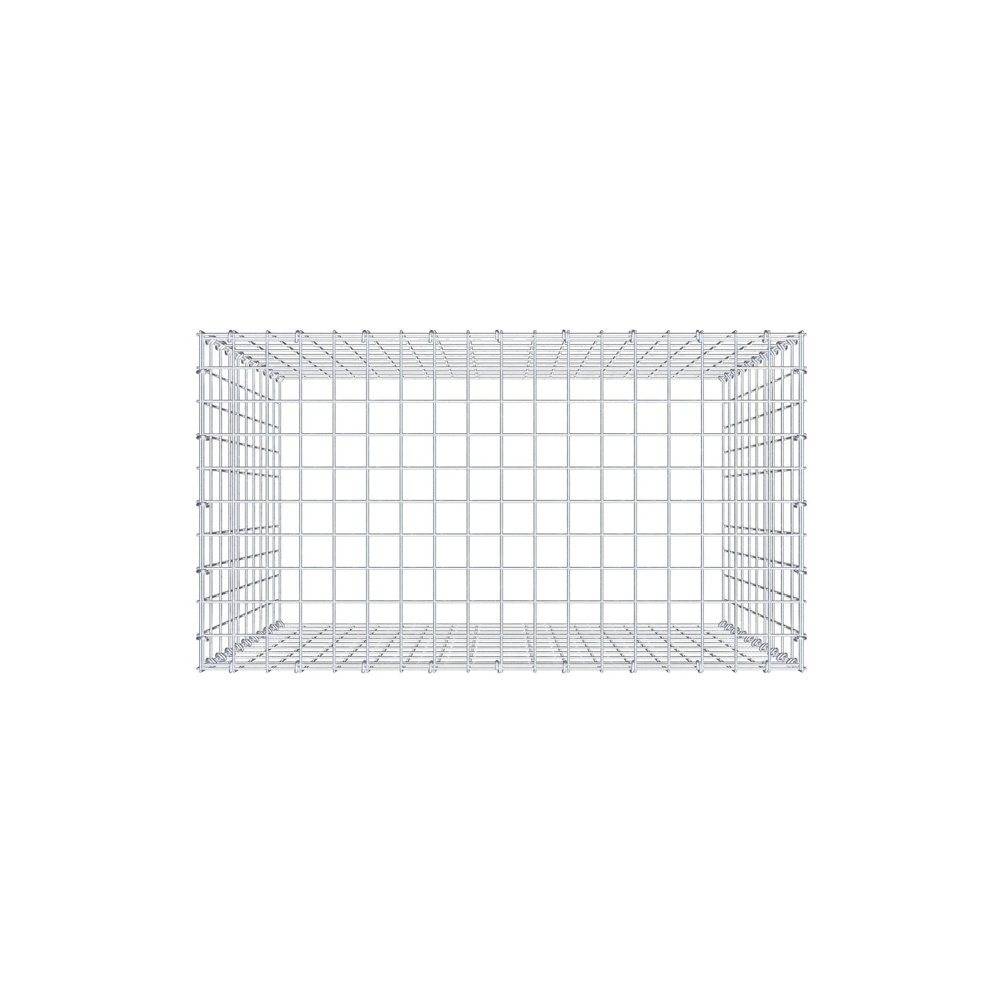 Gabbione aggiuntivo di tipo 3 100 cm x 90 cm x 50 cm (L x H x P), maglia 5 cm x 10 cm, anello a C