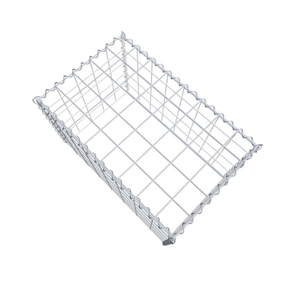 Opvokset gabion type 3 80 cm x 50 cm x 50 cm (L x H x D), maskestørrelse 10 cm x 10 cm, spiral