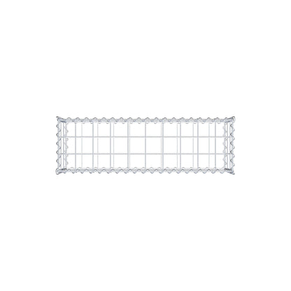 Gavión 100 cm x 30 cm x 30 cm (largo x alto x fondo), malla 10 cm x 10 cm, en espiral