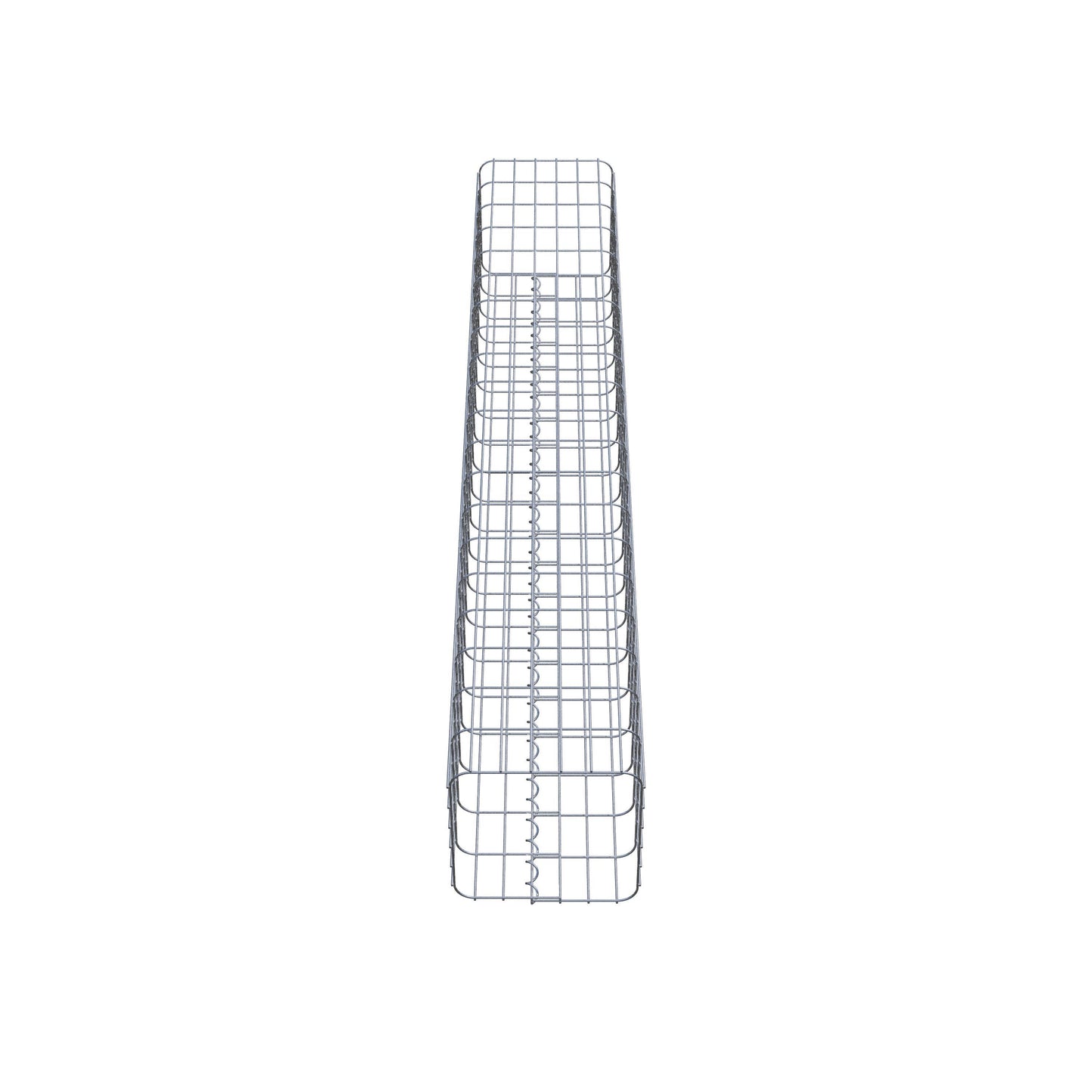 Gabionensäule eckig feuerverzinkt, 32 cm x 32 cm, 200 cm Höhe, MW 5 x 10 cm