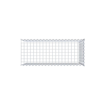 Gabião Tipo 4 100 cm x 60 cm x 40 cm (C x A x P), malhagem 5 cm x 5 cm, espiral