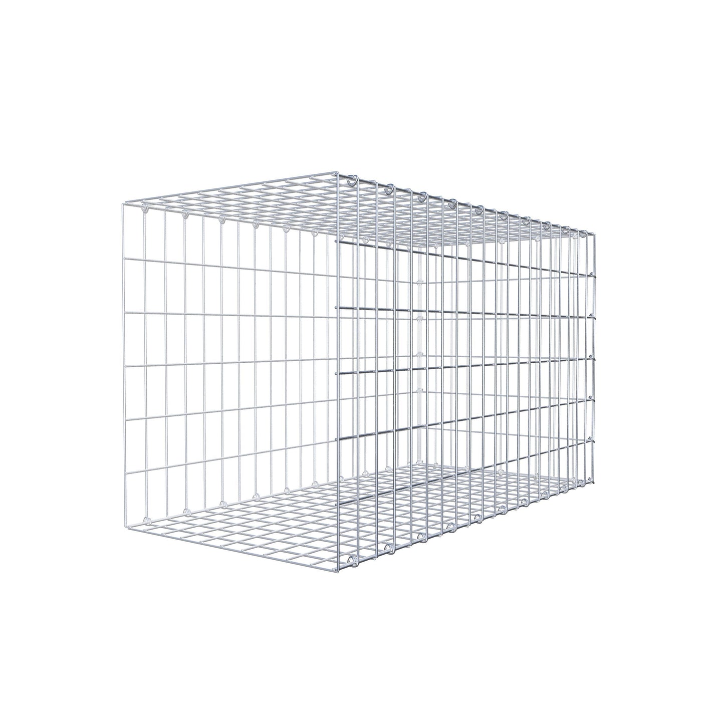 Gabião tipo 2 100 cm x 60 cm x 50 cm, malhagem 5 cm x 10 cm, anel C