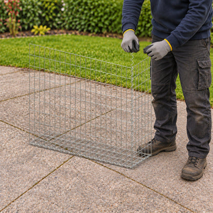 Gabion 100 cm x 90 cm x 30 cm (L x H x P), mailles 5 cm x 10 cm, spirale