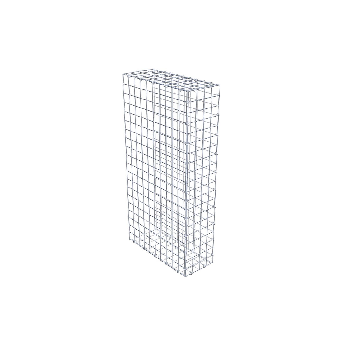 Gabbione fissabile tipo 2 100 cm x 50 cm x 20 cm (L x H x P), maglia 5 cm x 5 cm, anello a C