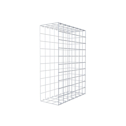 Monteret gabion type 2 100 cm x 70 cm x 30 cm (L x H x D), maskestørrelse 10 cm x 10 cm, C-ring