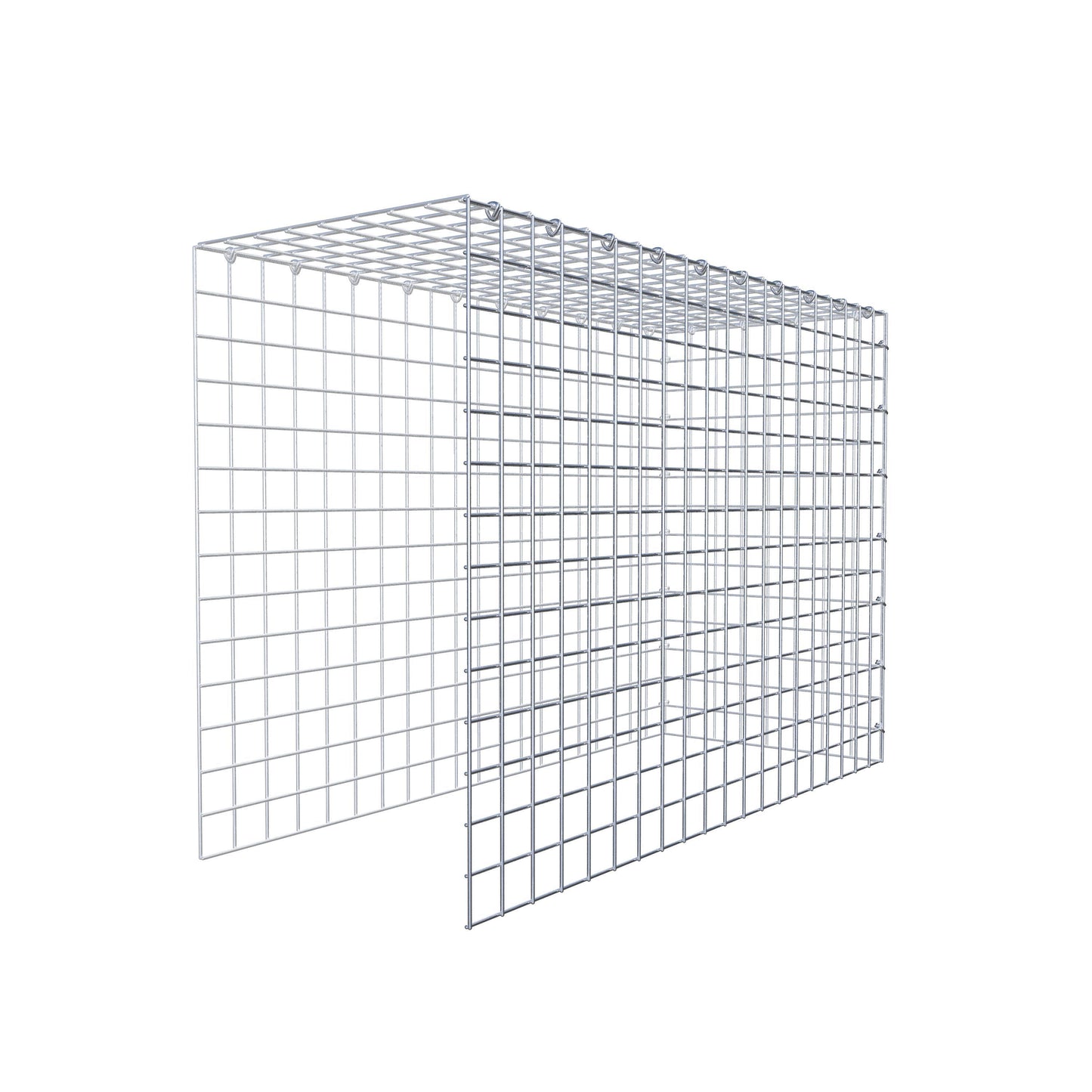 Gabião Tipo 4 100 cm x 70 cm x 40 cm (C x A x P), malhagem 5 cm x 5 cm, anel C