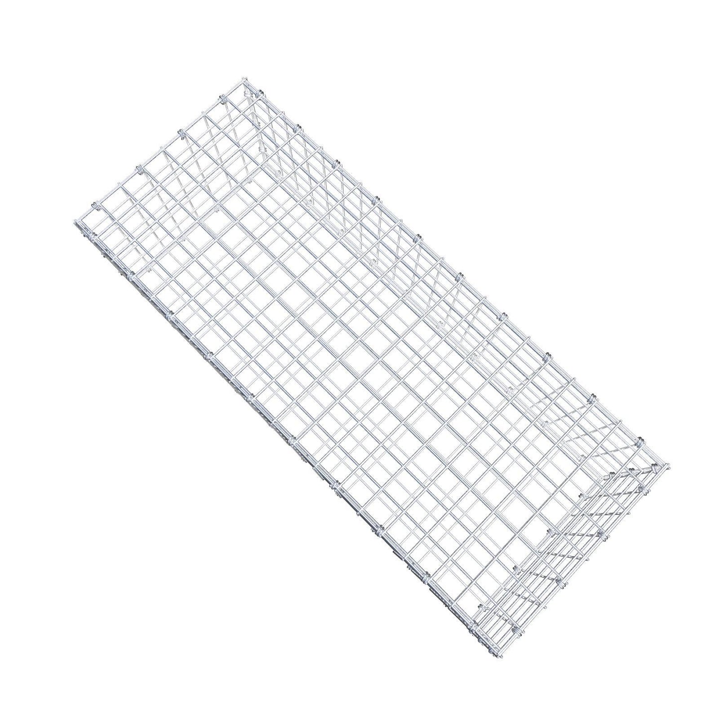Gabione 100 cm x 30 cm x 40 cm (L x H x T), Maschenweite 5 x 5 cm, Spiralring