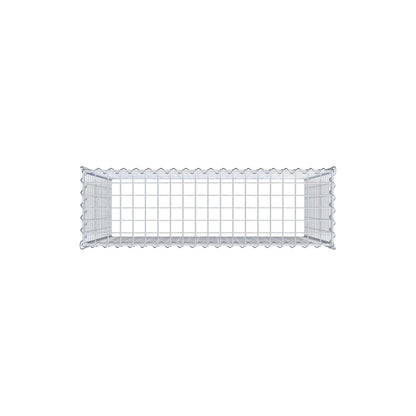 Grown-on gabion type 3 100 cm x 90 cm x 30 cm (L x H x D), mesh size 5 cm x 5 cm, spiral