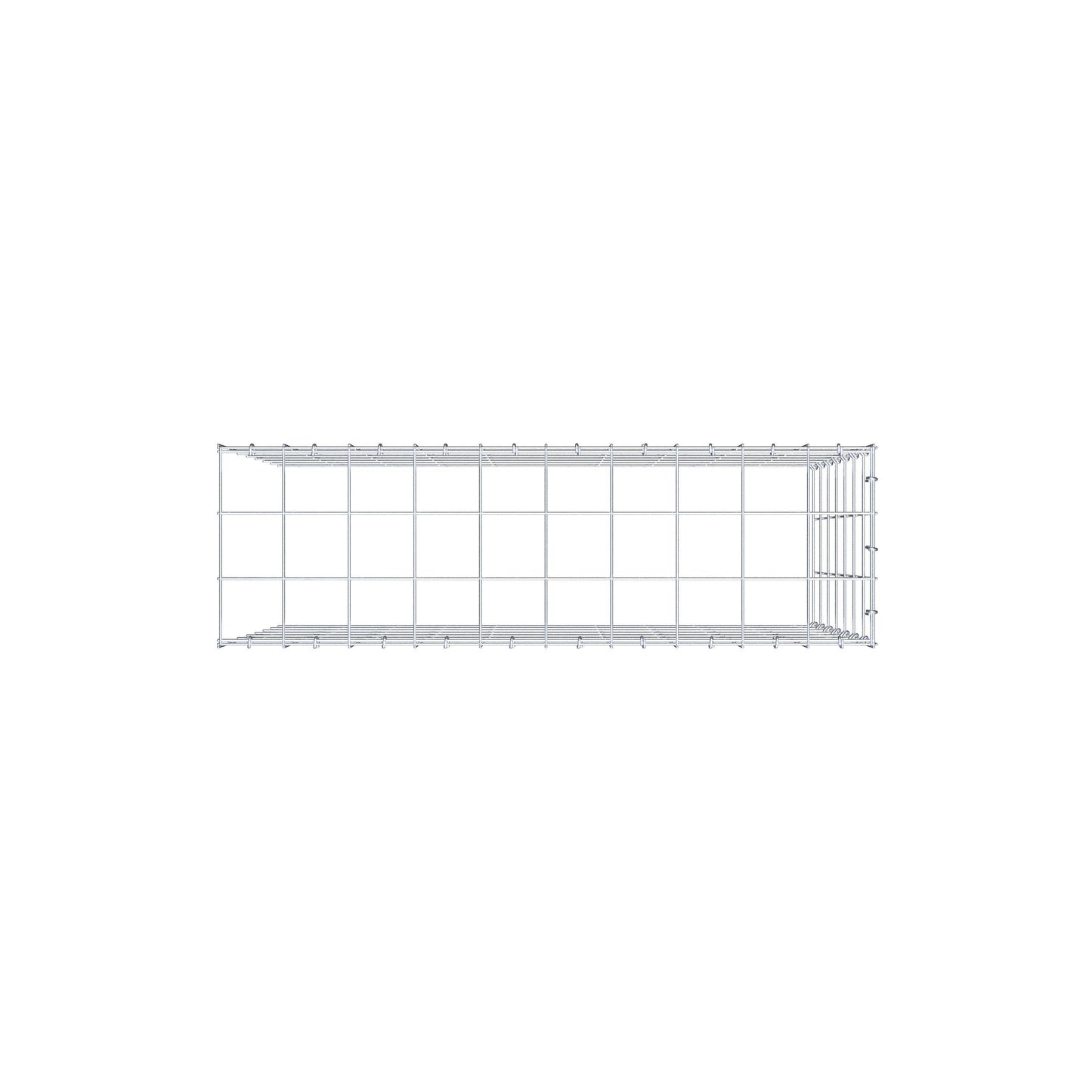 Gabião Tipo 4 100 cm x 70 cm x 30 cm (C x A x P), malhagem 10 cm x 10 cm, anel C