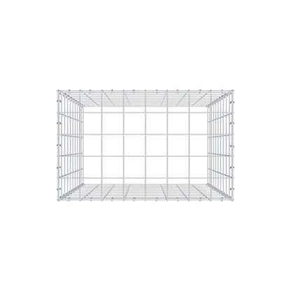 Gabbione aggiuntivo di tipo 3 100 cm x 80 cm x 50 cm (L x H x P), maglia 10 cm x 10 cm, anello a C