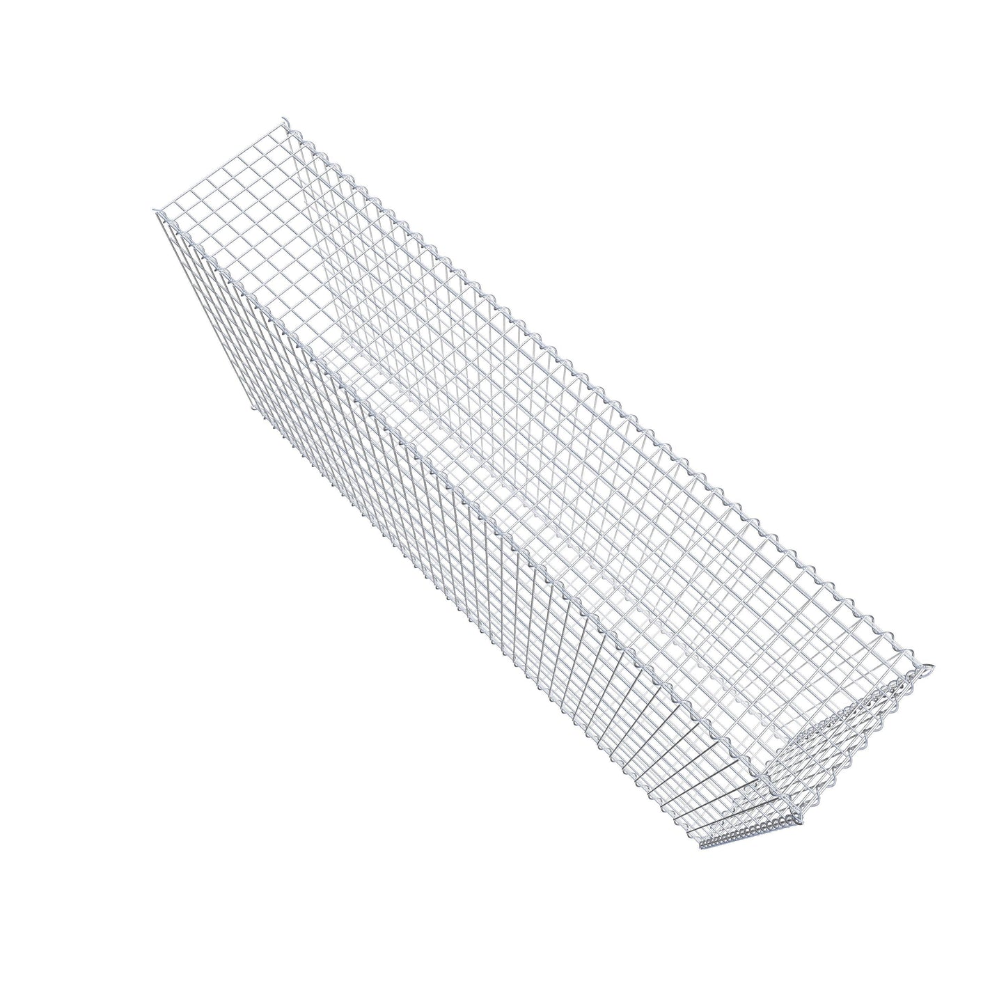 Gabião tipo 2 200 cm x 100 cm x 40 cm (C x A x P), malhagem 5 cm x 10 cm, espiral