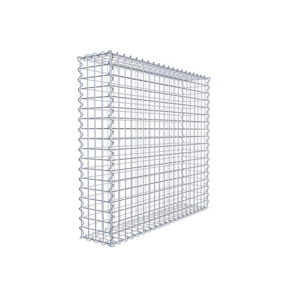 Gabion 100 cm x 90 cm x 20 cm (L x H x D), maskstorlek 5 cm x 5 cm, spiral