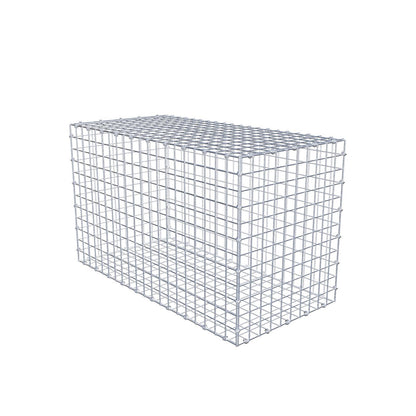 Gabião 100 cm x 60 cm x 50 cm (C x A x P), malhagem 5 x 5 cm, anel espiral