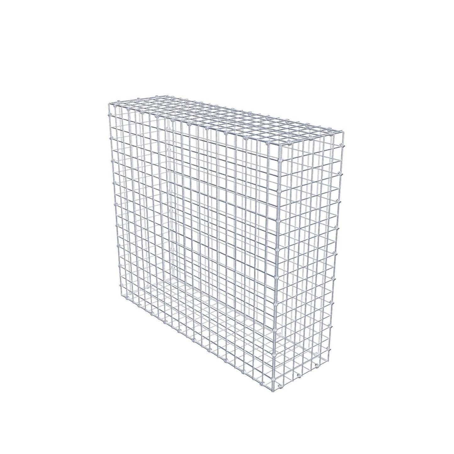 Gabião 100 cm x 90 cm x 30 cm (C x A x P), malhagem 5 x 5 cm, anel espiral